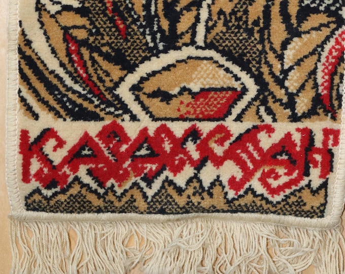 Soviet Plush Carpet, Tapestry Carpet, Vintage Wall Carpet, Bedspread