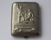 Soviet Cigarette Case USSR. Metal cigarette case USSR. tobacco box. card holder