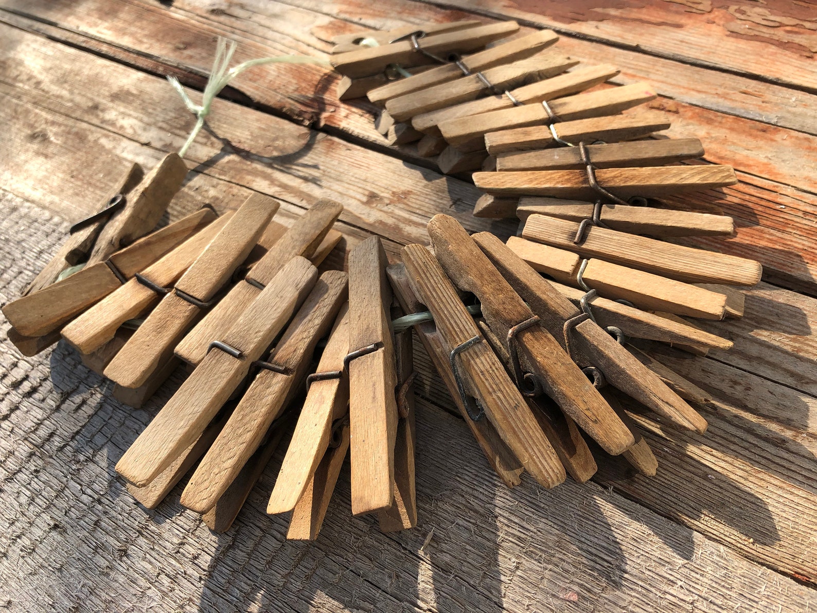 Set of 25 Wooden Clothes Clips. Wooden Clothes Clips. Etsy