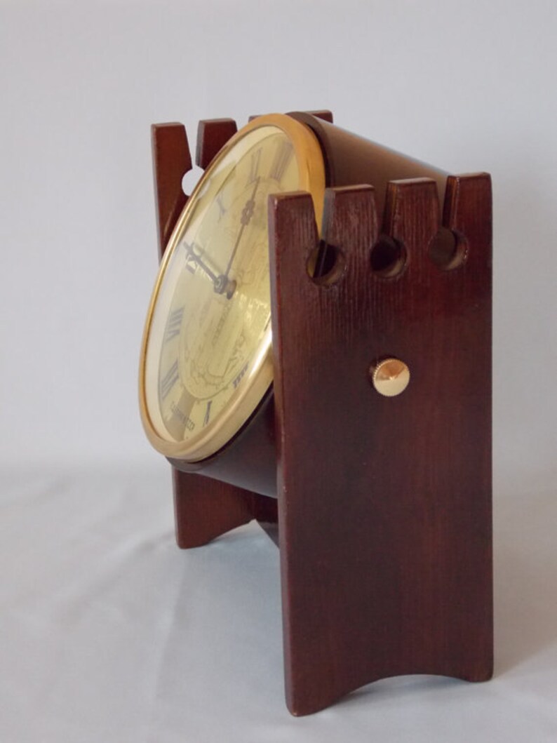 Soviet Mantel Clock VESNA. Desk Clock USSR. Vintage Mechanical Etsy