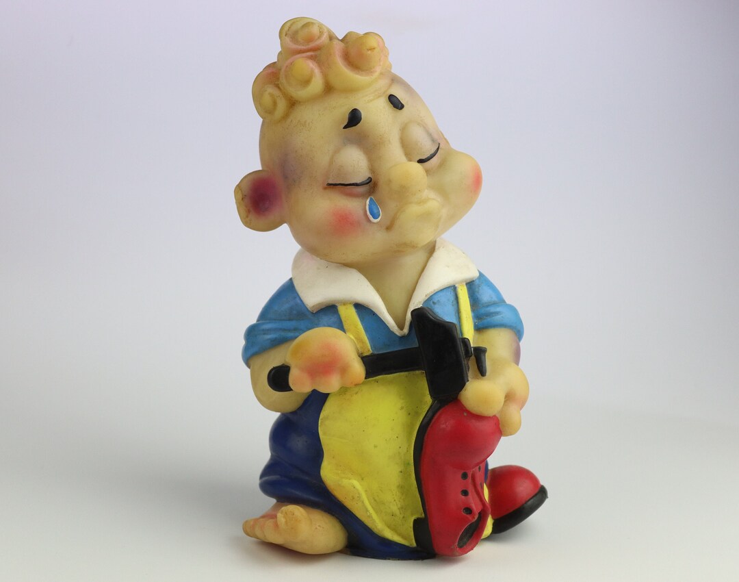 Shoemaker Toy 21 Cm Soviet Rubber Doll Boy Shoemaker , Soviet Toy, Vintage Toy ...