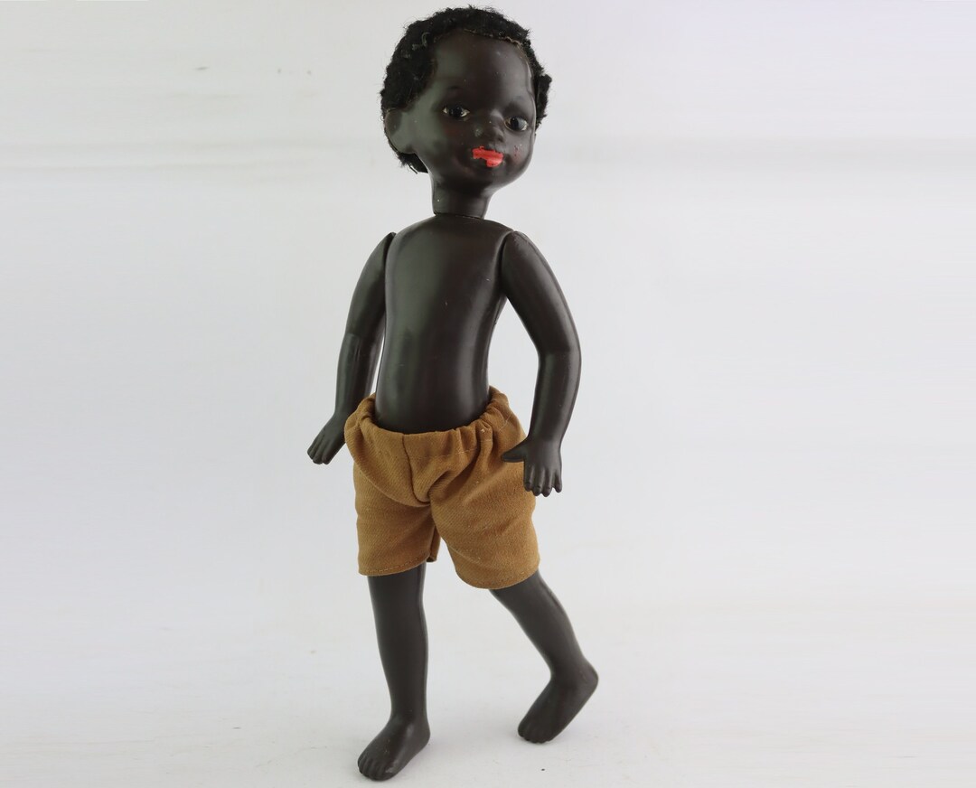 ソビエト連邦民芸人形 32 cm ソビエト プラスチック人形。ヴィンテージ人形の小さな子供