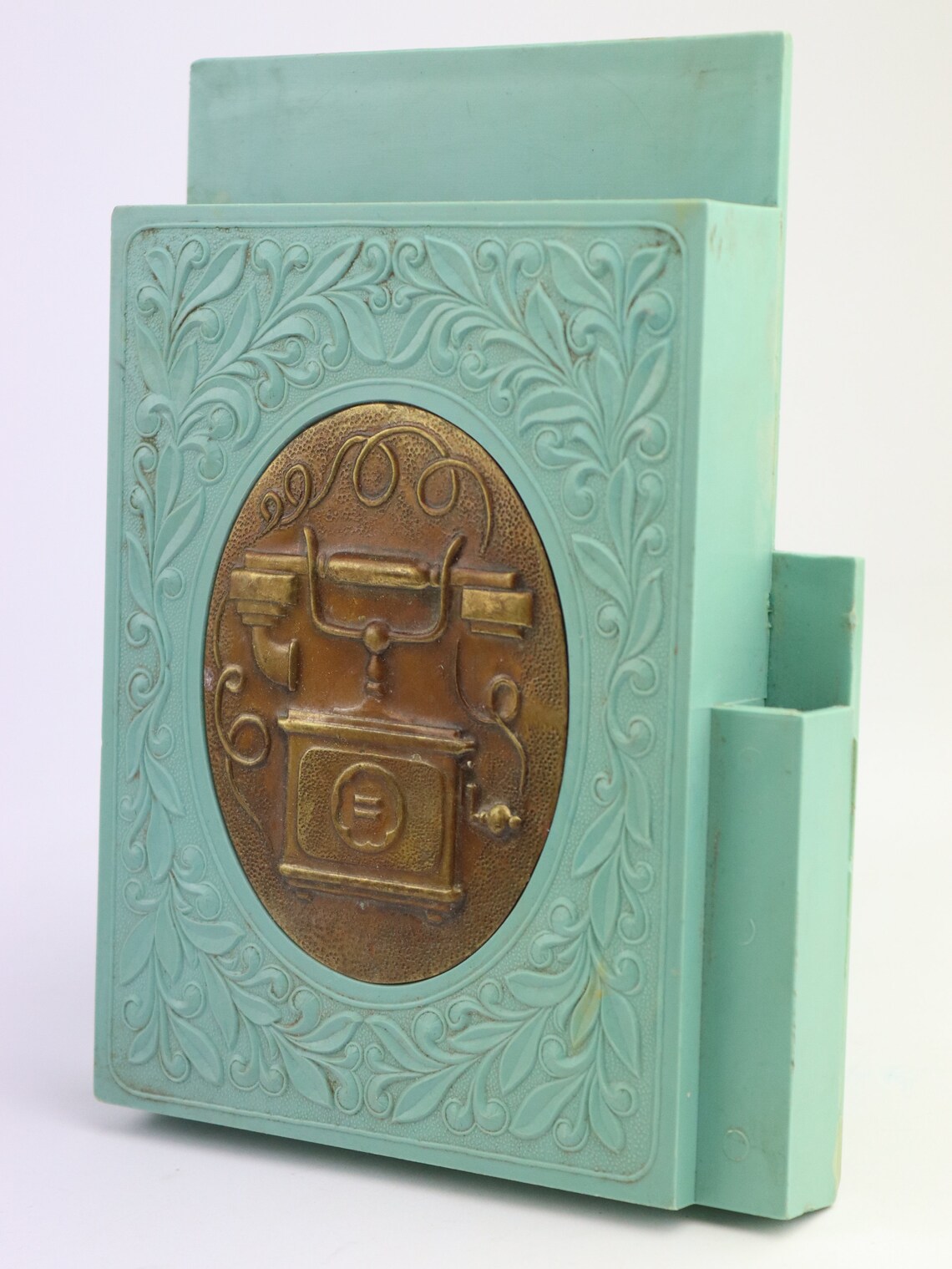 Vintage wall holder for phone book notebook holder pen Etsy