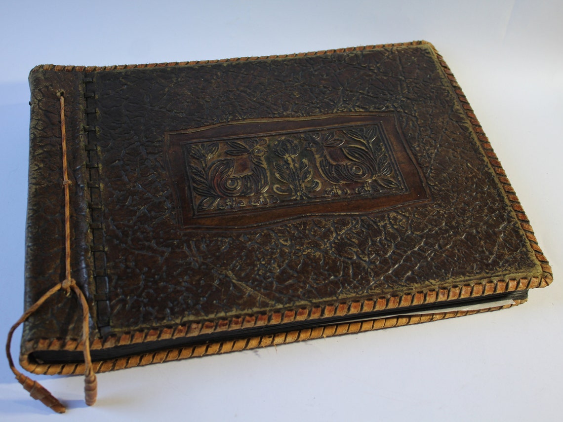 Old Leather Photo Album. Soviet Photo. Vintage Photo. USSR Etsy