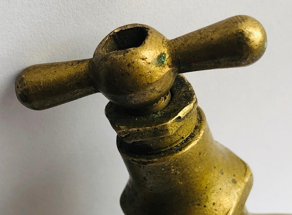Soviet Brass Faucet, Old Vintage Tap, USSR Brass Soviet Faucet