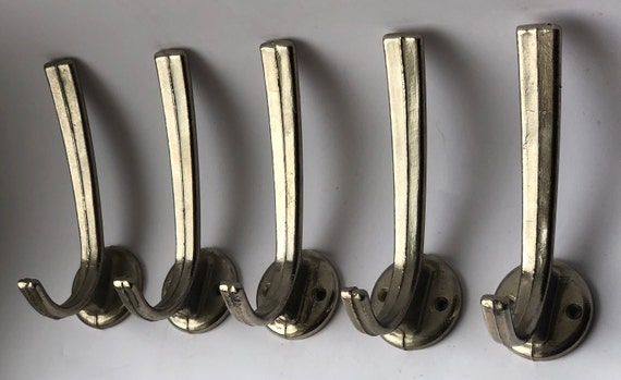 Juego de 5 ganchos de pared sovieticos. Gancho para abrigos sovietico. Gancho de pared de metal. Perchero vintage. Gancho de pared vintage. Perchero de aluminio. Gancho para toallas Etsy Espana
