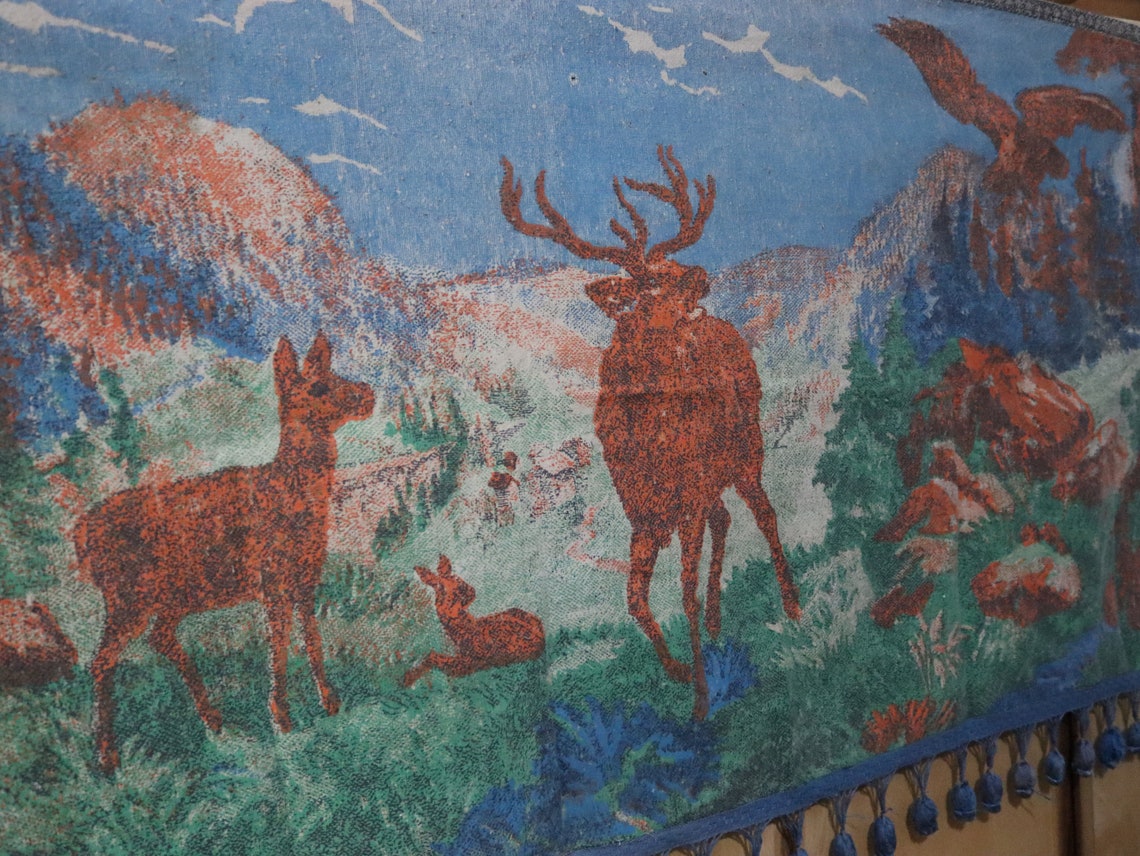 Soviet cotton wall carpet tapestry carpet ussr carpet | Etsy