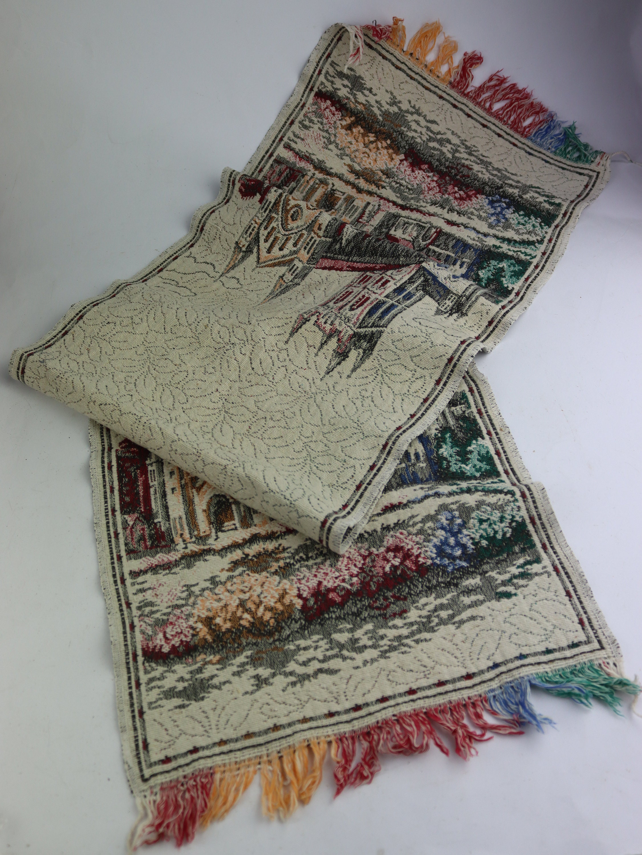 Rare Vintage Tapestry TV Mat Towel Carpet Gobelin Carpet Etsy