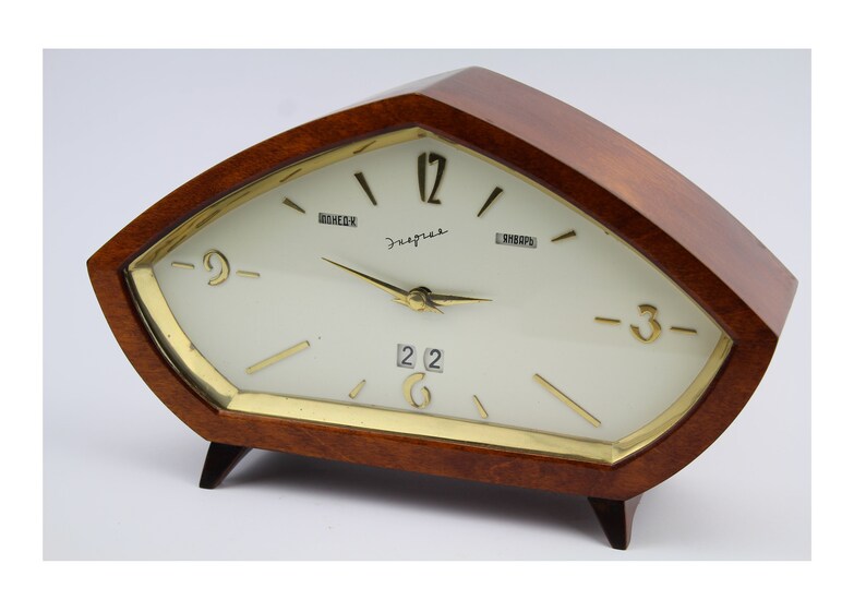 Very Rare Electromechanical Clock Energy. Vintage Desk Clock. Etsy