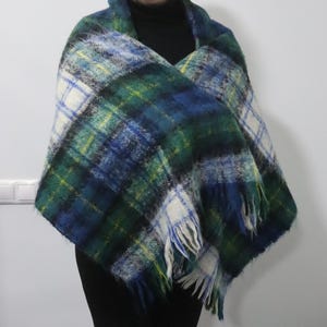 Großer Schottland Mohair Schal Creagaran, Vintage Mohair Schal, Wollschal, Schal, Wollschal, Wollschal, warmer Winterschal, neuer Schal