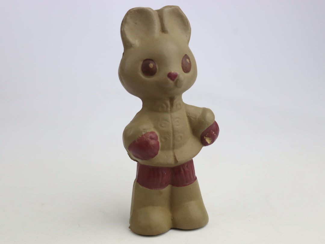 12.5 Cm Rare Soviet Rubber Bunny Toy, Ussr Toy, Funny Toy Hare, Ussr ...