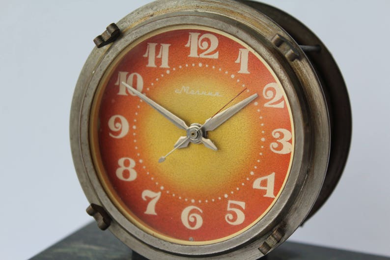 Soviet Mantel Clock. Molnija Table Clock. Desk Clock USSR. Etsy