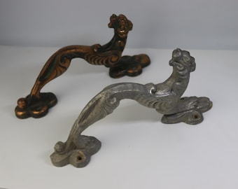 Soviet door Handle lion. Soviet doorhandle. Vintage Metal Door Handle. Vintage doorhandle. Knocker Retro Door Handle Antique knobs