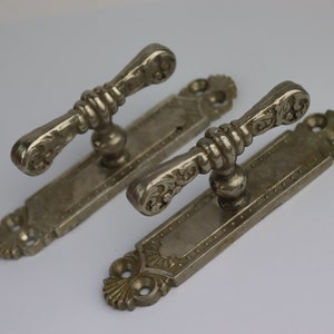 new pair of Soviet metal handles. Soviet door handle. Vintage Door Handle. Vintage doorhandle. Knocker. Retro dresser handle. Antique knobs