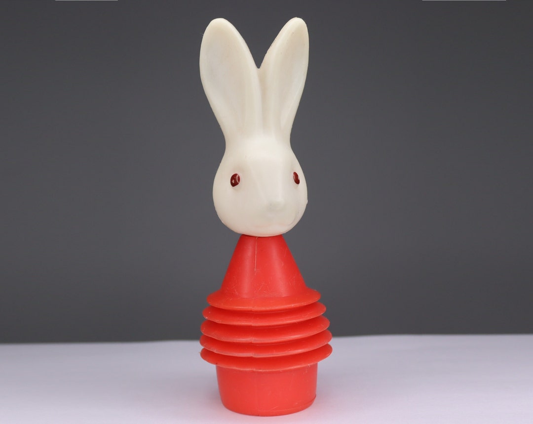 19 Cm Soviet Plastic Toy Baby Bunny With Squeaker. Squeaker Toy, Ussr ...