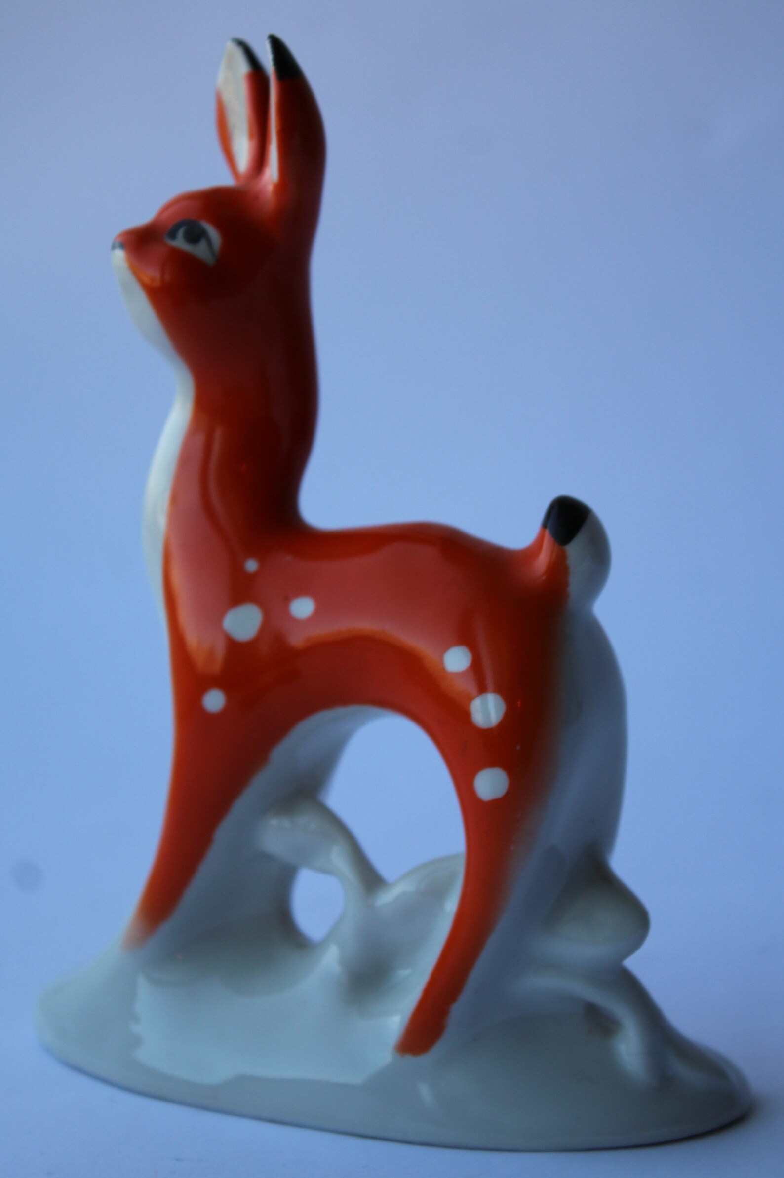 Soviet Porcelain Figurine Deer Vintage Statuette Roe Bembi Etsy