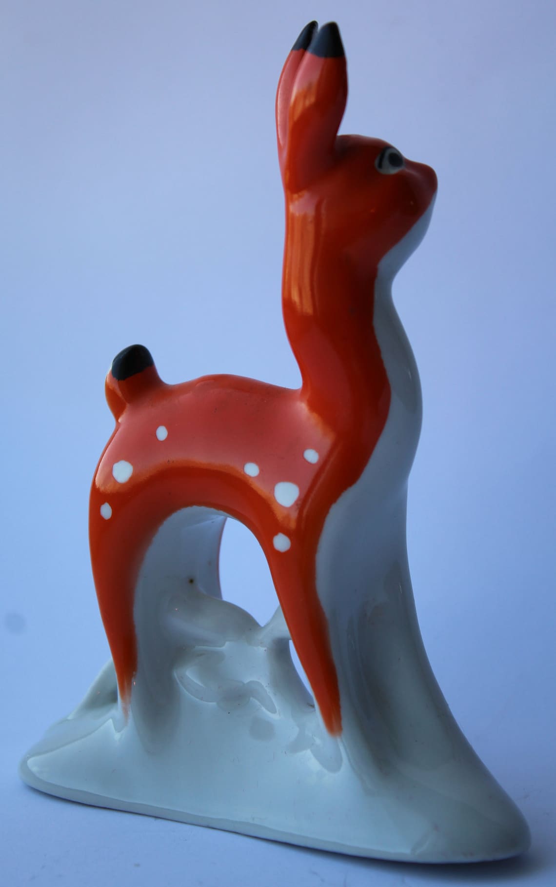 Soviet Porcelain Figurine Deer Vintage Statuette Roe Bembi Etsy