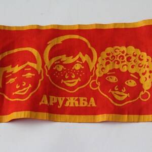 Soviet flag Friendship, Soviet toothpick flag, Vintage flag, Soviet Union USSR symbol ,Friendship, Drugba, communist propaganda collectible image 2