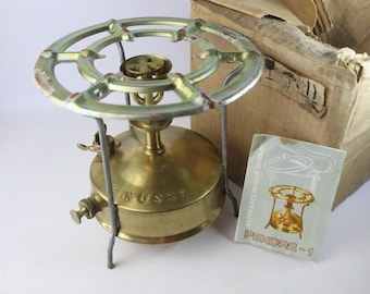 New Unused Vintage Soviet primus Record. Kerosene primus USSR. Camping stove. Outdoor stove. Camping . Tourist Equipment. native pack