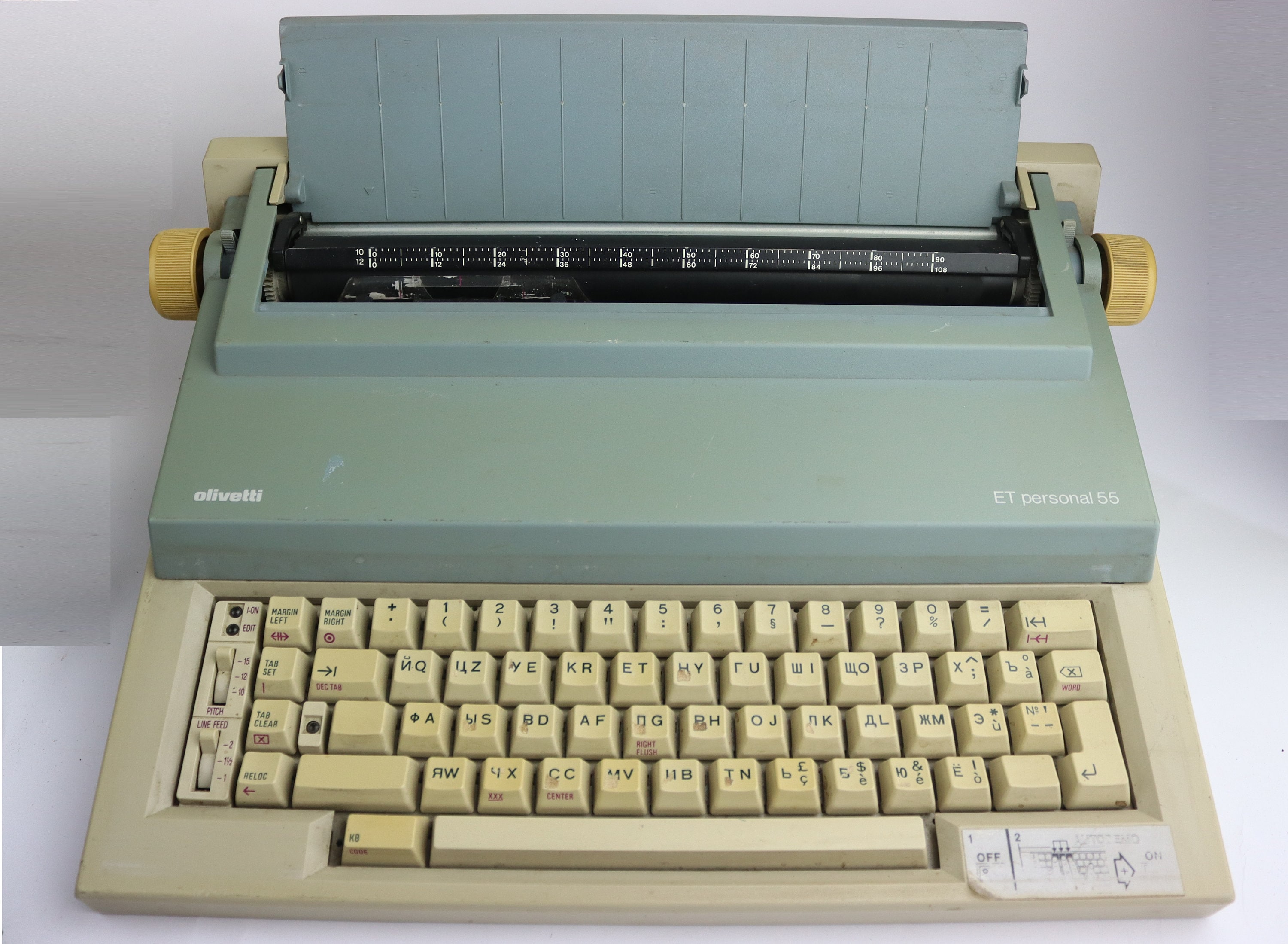 【伊】Olivetti ET personal 510-II 電子タイプライター 1999 ヴィンテージ電動タイプライター Olivetti ET Personal 55