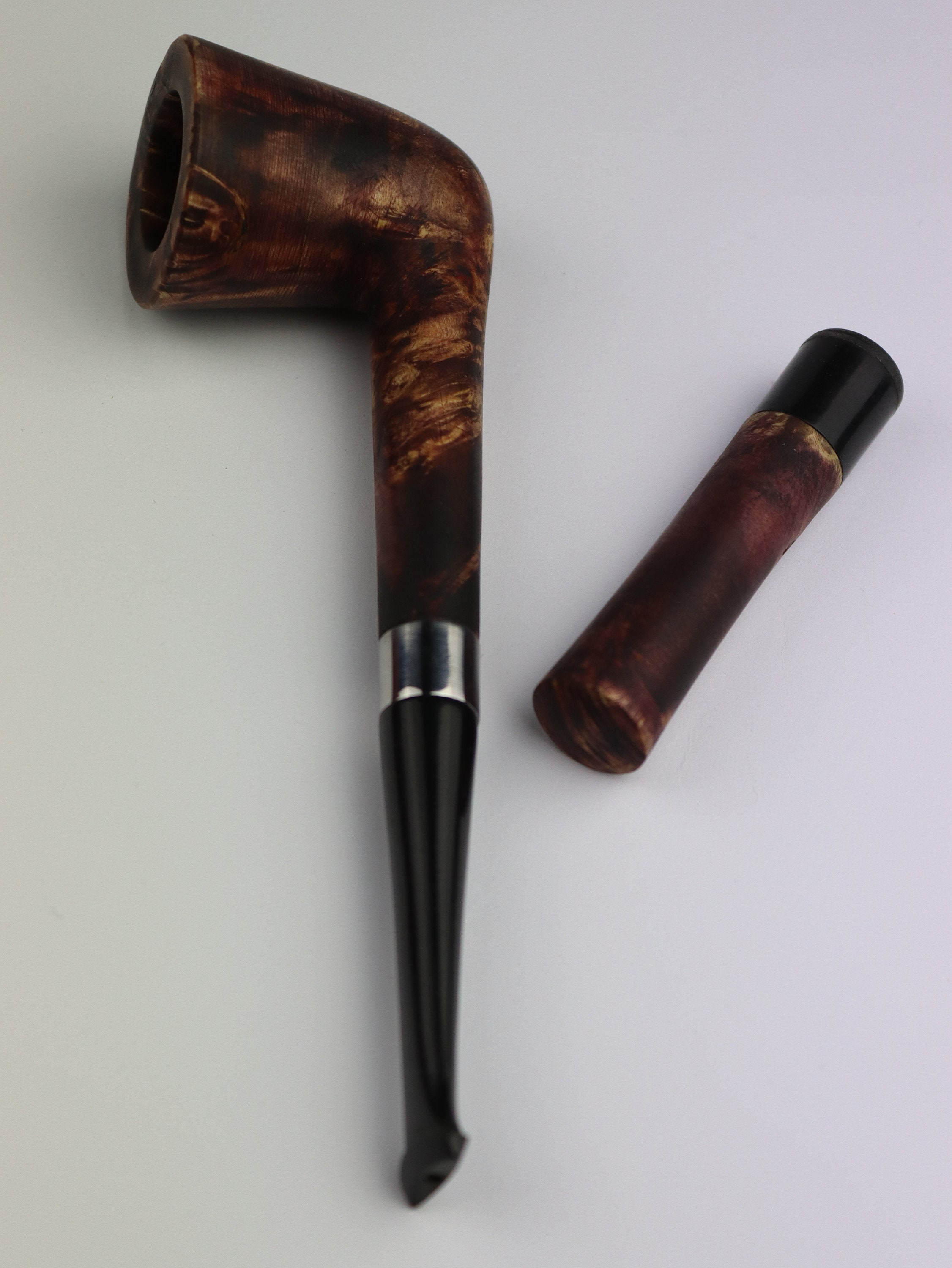 Vintage Maple Burl Smoking Pipe Wooden Dublin Pipe Gnarled Etsy