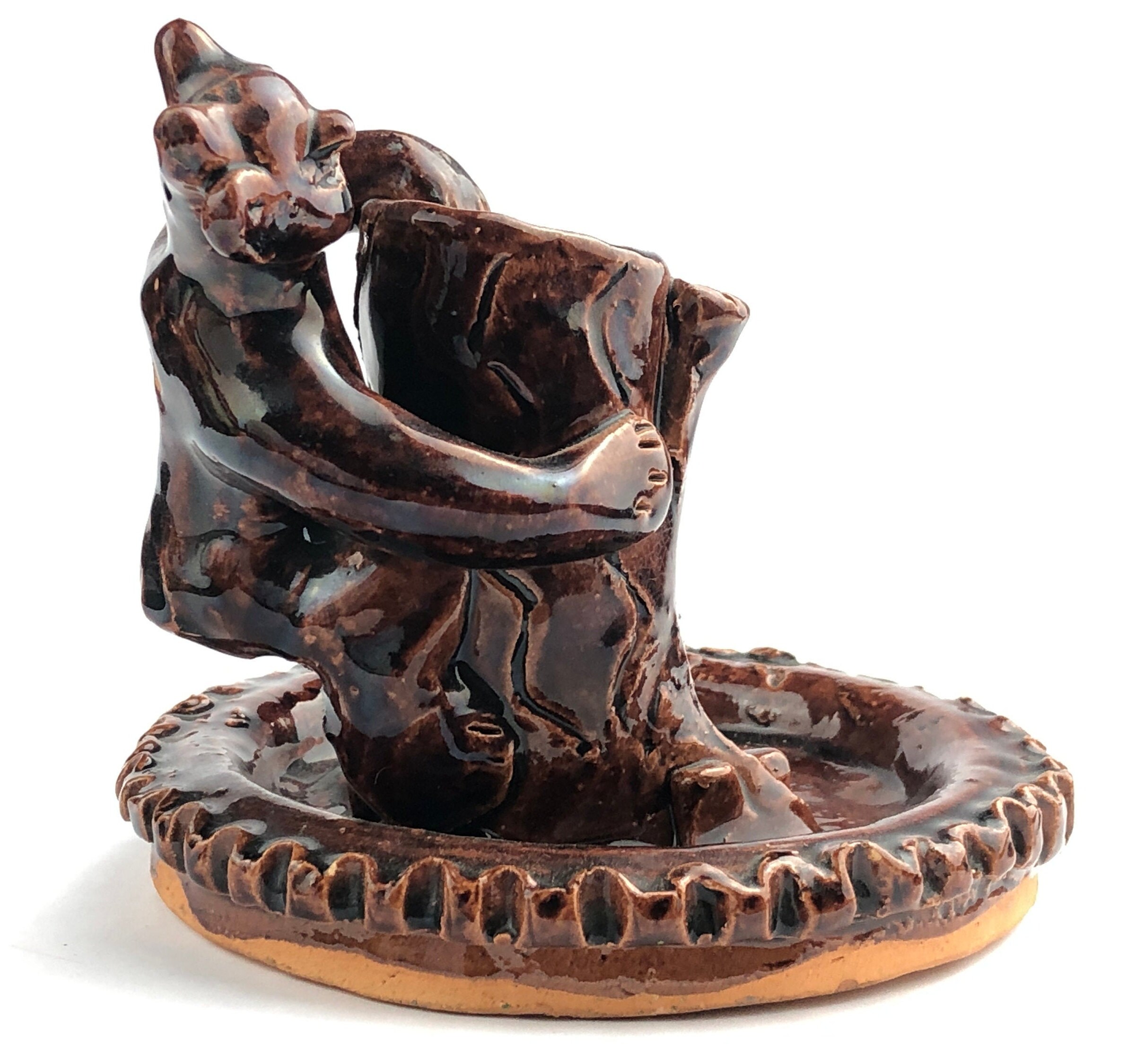 1981 New Soviet Ashtray Devil Decorative Ceramic Candlestick Etsy UK