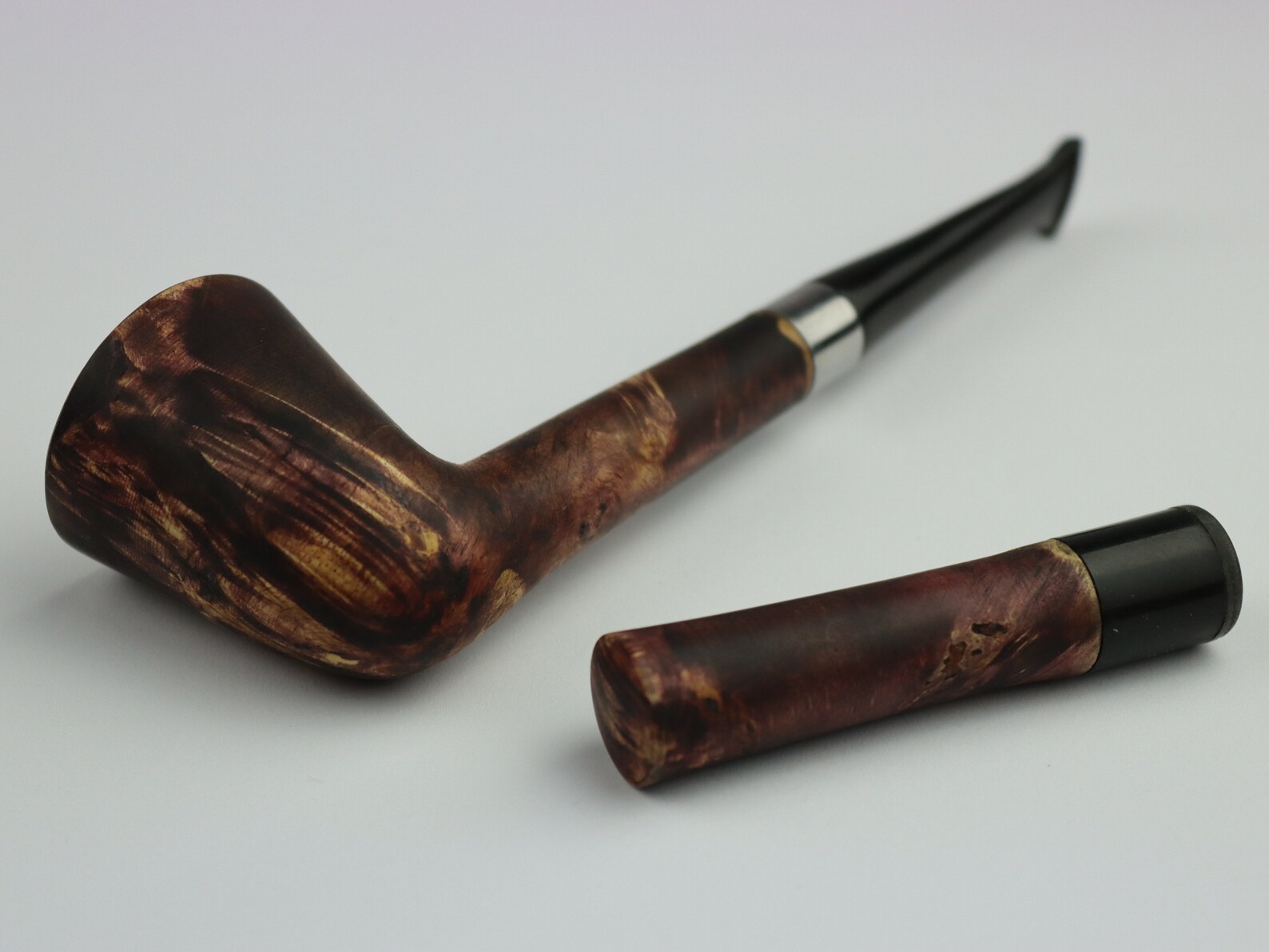 Vintage Maple Burl Smoking Pipe Wooden Dublin Pipe Gnarled Etsy