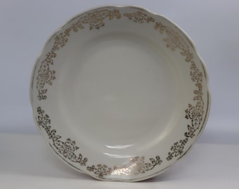 Vintage Korosten Porcelain Dessert Plate 1970s, Soviet Floral Side Plate 17.3 cm, Ukrainian Vintage Porcelain Tableware, Bread Plate