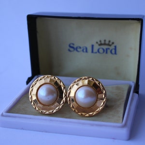 Vintage cufflinks Sea Lord, Vintage Cufflinks, Cufflinks, Massive Cufflinks, Gift for Him, stud, sleeve link. vintage style