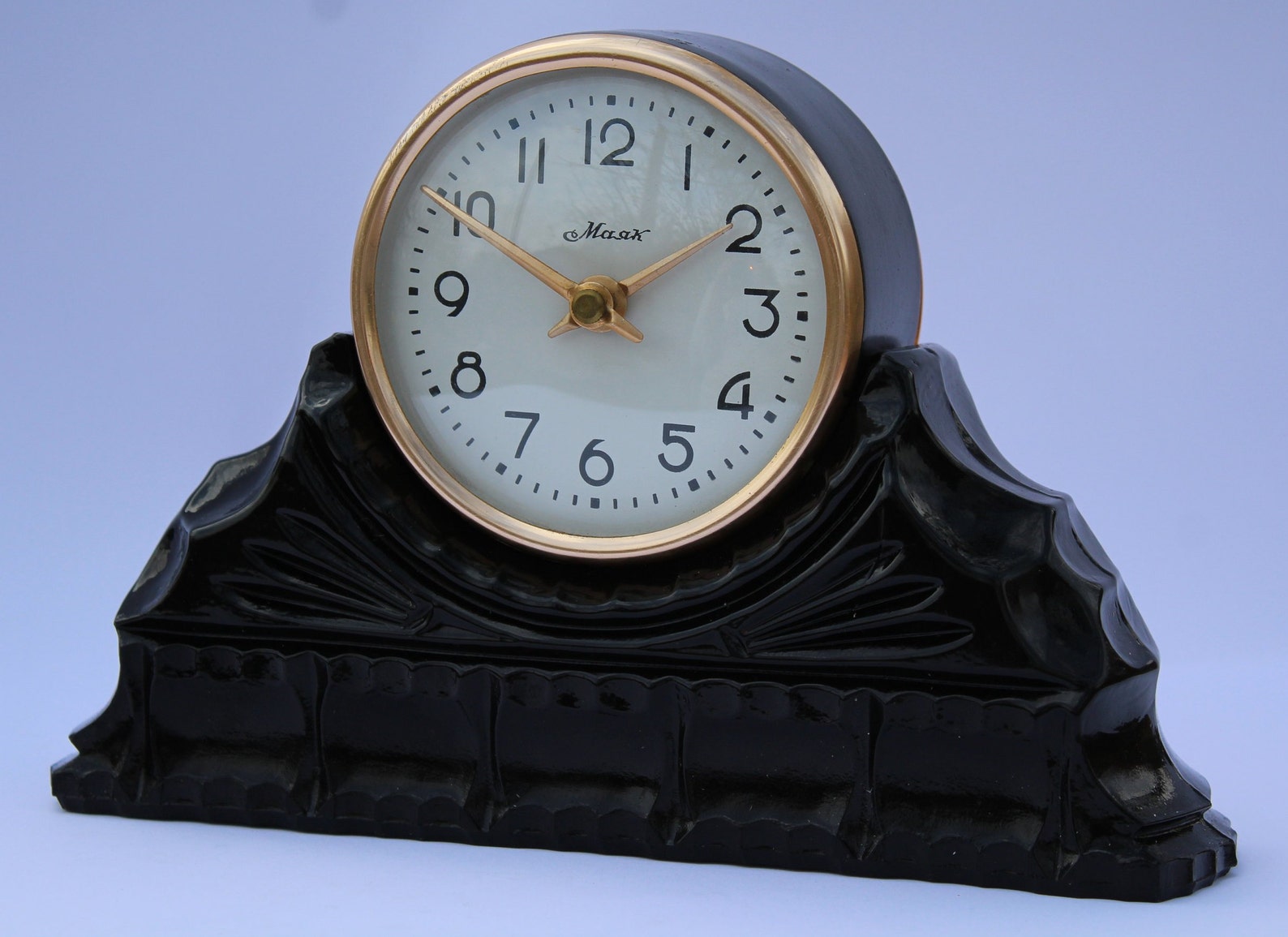 Soviet Clock MAYAK. Vintage Desk Clock. Mechanical Clock USSR. Soviet ...