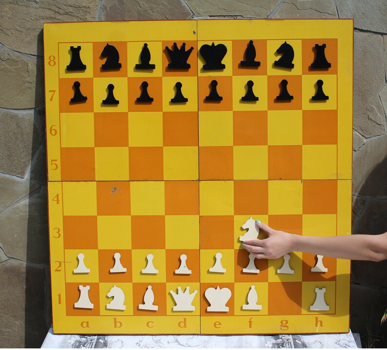 Big Soviet Wall Magnetic Demonstrative Chess Set Image 0