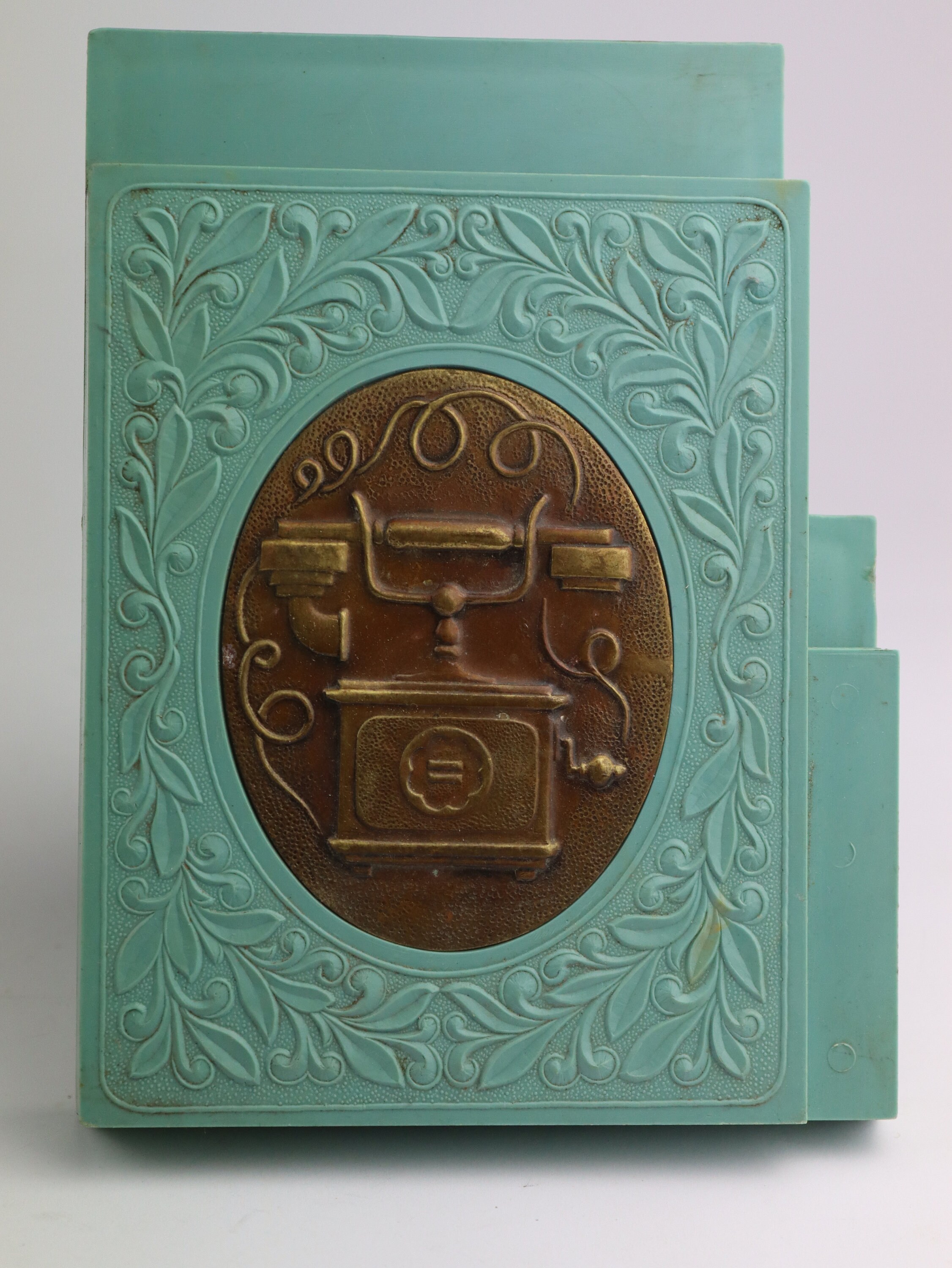 Vintage wall holder for phone book notebook holder pen Etsy