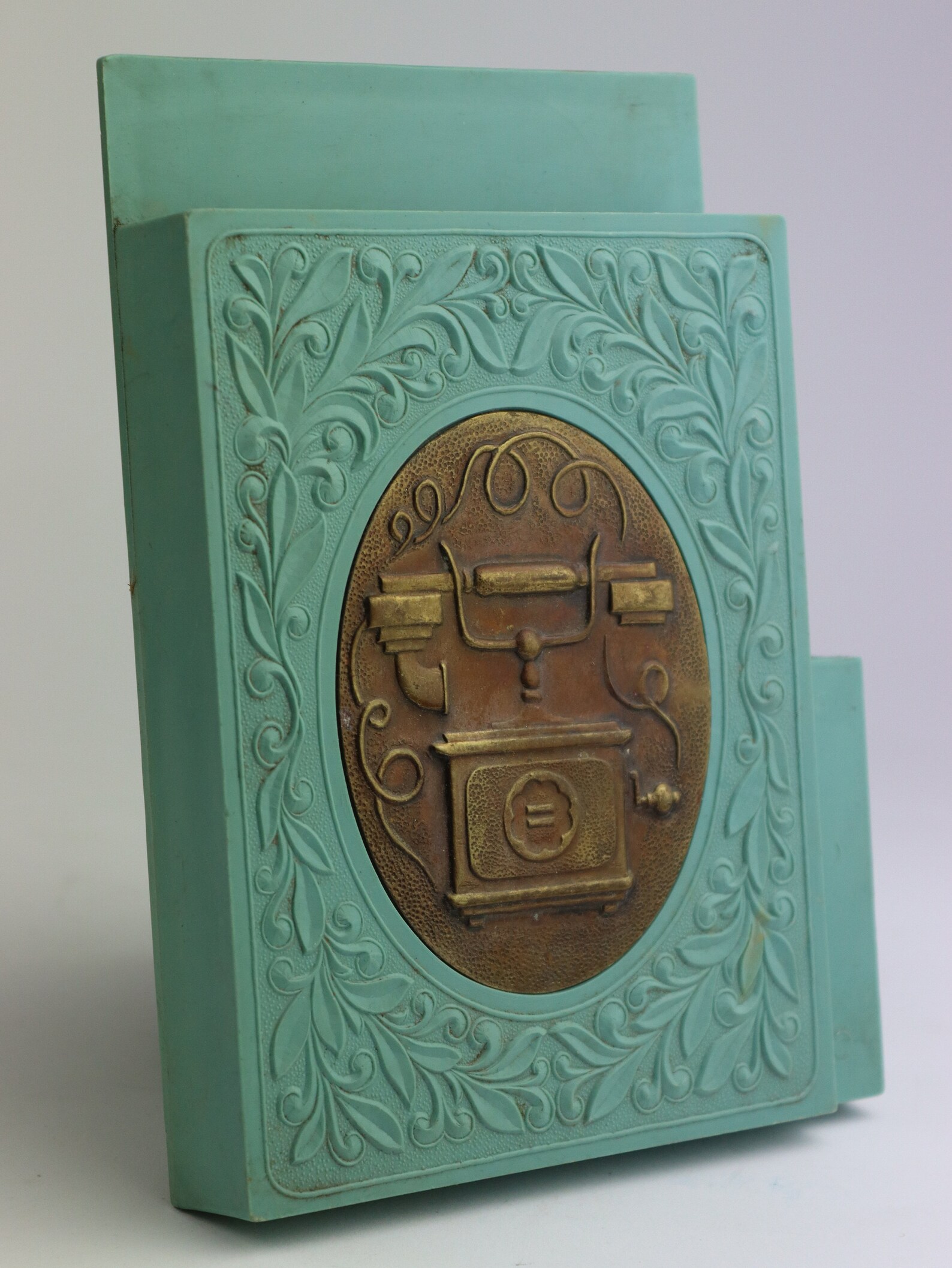 Vintage wall holder for phone book notebook holder pen Etsy