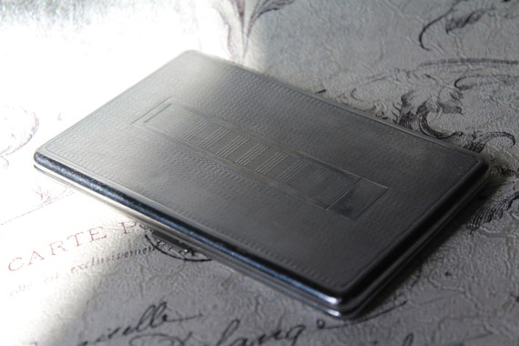 Large Vintage Cigarette Case. Vintage Cigarette C… - image 7