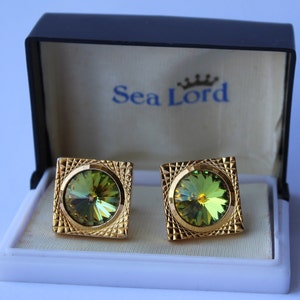 Vintage Plated cufflinks Sea Lord, Vintage Cufflinks, Cufflinks, Massive Cufflinks, Gift for Him, stud, sleeve link. vintage style