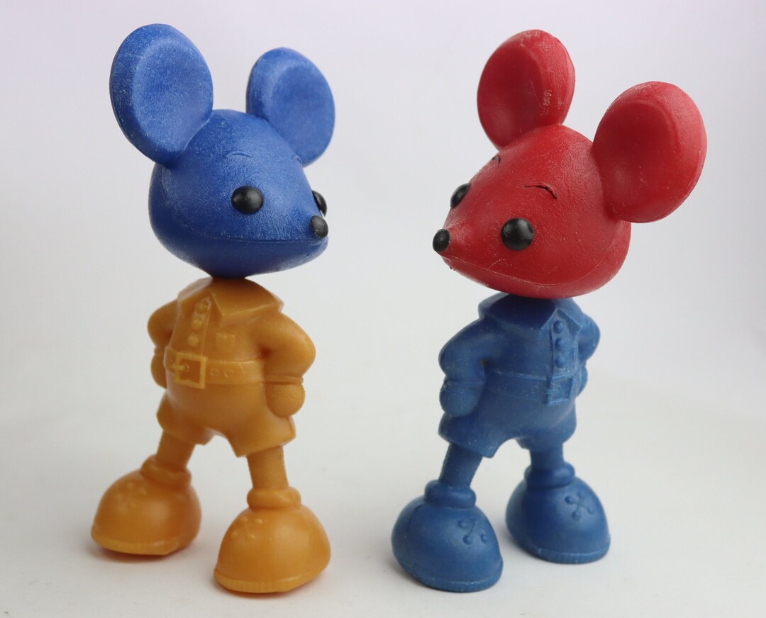 Russian R Mouse Sweet Pair of Cute Soviet Toys Mice, Vintage Toy Mouse, Ussr Toy Mouse ...