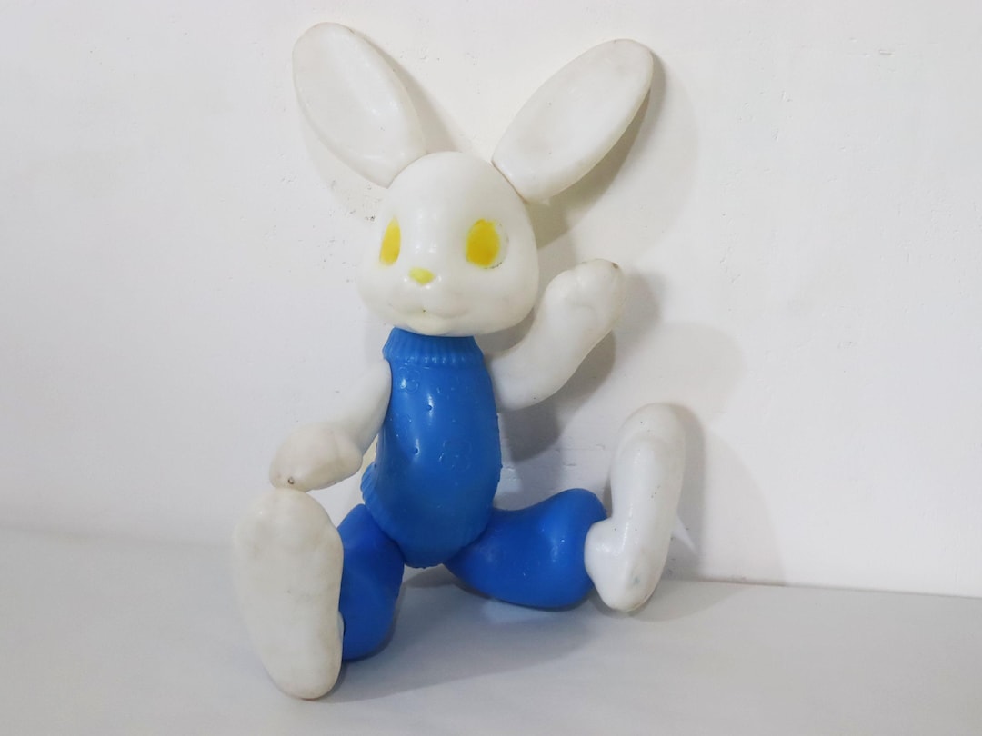 52 Cm Big Rare Soviet Bunny, Vintage Toy, Hare, Rabbit, Plastic Ussr ...