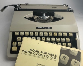 Seltene Antike Schreibmaschine Royal Signet, Vintage Schreibmaschine Royal, Alte Schreibmaschine Royal, Royal USA Geschenkidee, Weihnachtsgeschenk