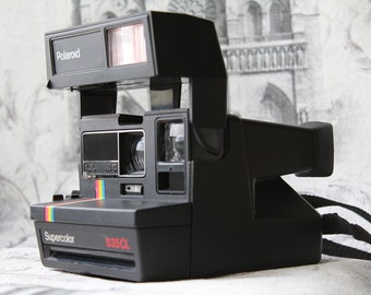 Vintage Polaroid SuperColor 635 Camera, Instant photo, Polaroid Camera, Vintage Camera, Retro Camera, Retro photoCamera, Polaroid 635
