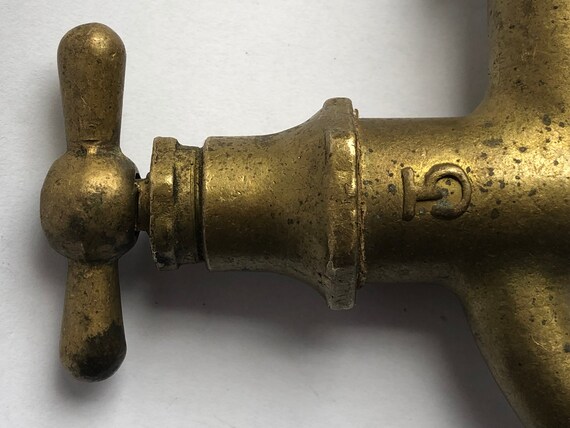 Soviet Brass Faucet, Old Vintage Tap, USSR Brass Soviet Faucet