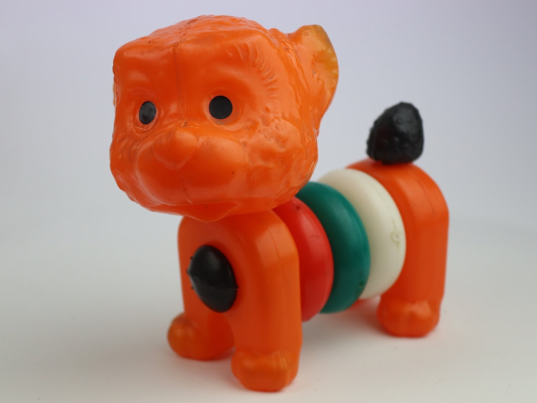 15 Cm Sweet Soviet Plastic Toy Dog, Vintage Toy, Russian Toys, Plastic Ussr Doll, Toy
