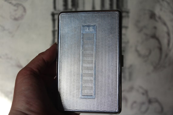 Large Vintage Cigarette Case. Vintage Cigarette C… - image 1