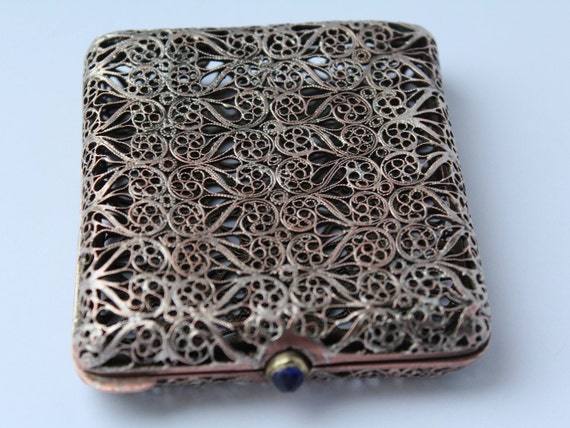 Soviet Vintage Cigarette Case Filigree. Vintage Ci