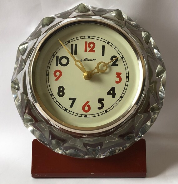 NEW Soviet Clock MAYAK. Vintage Desk Clock. Mechanical Clock USSR