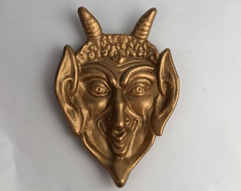 アンティーク1900s デビル 悪魔 サタン スカル インダストリアル