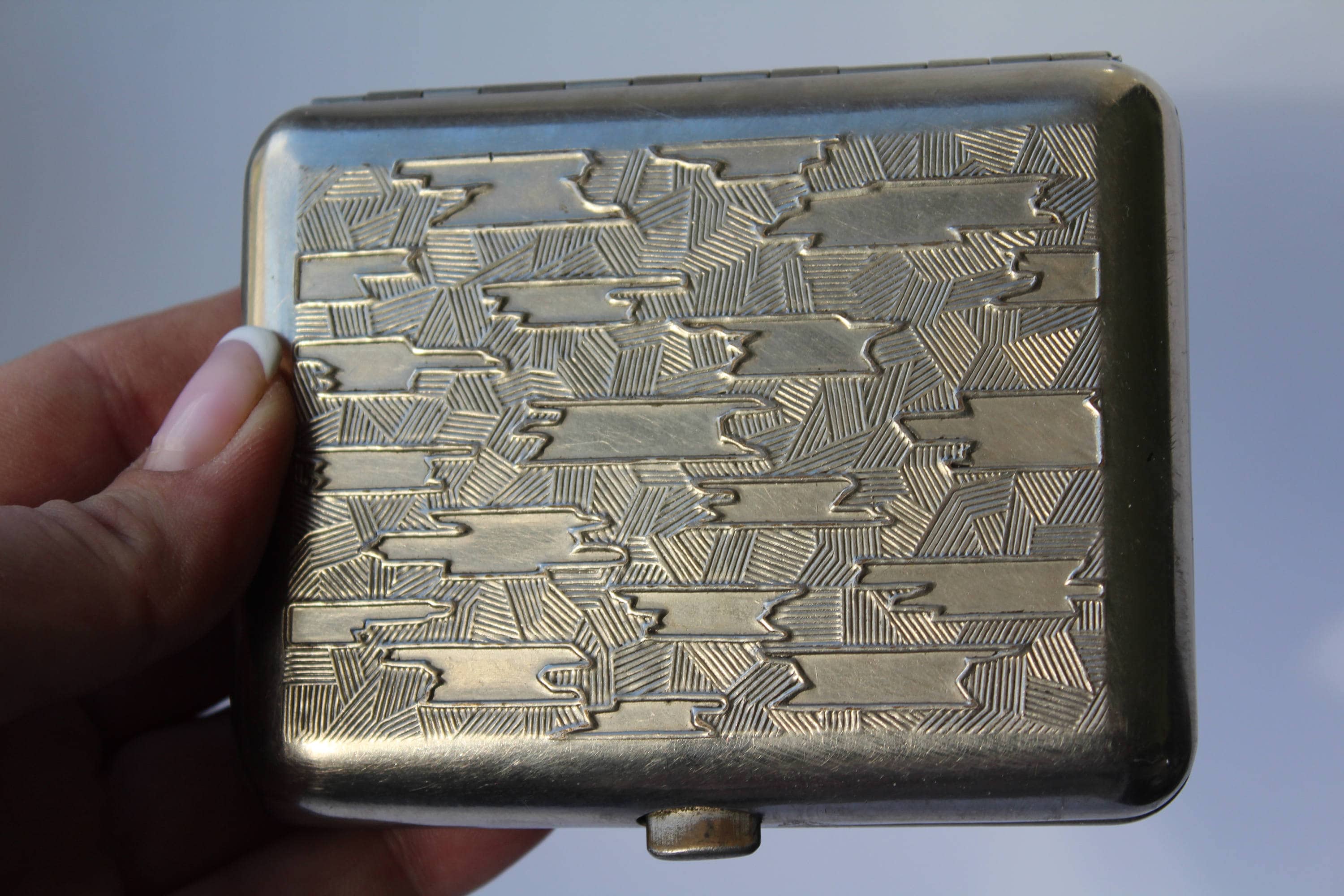 ソビエト シガレット ケース USSR。金属製シガレット ケース USSR