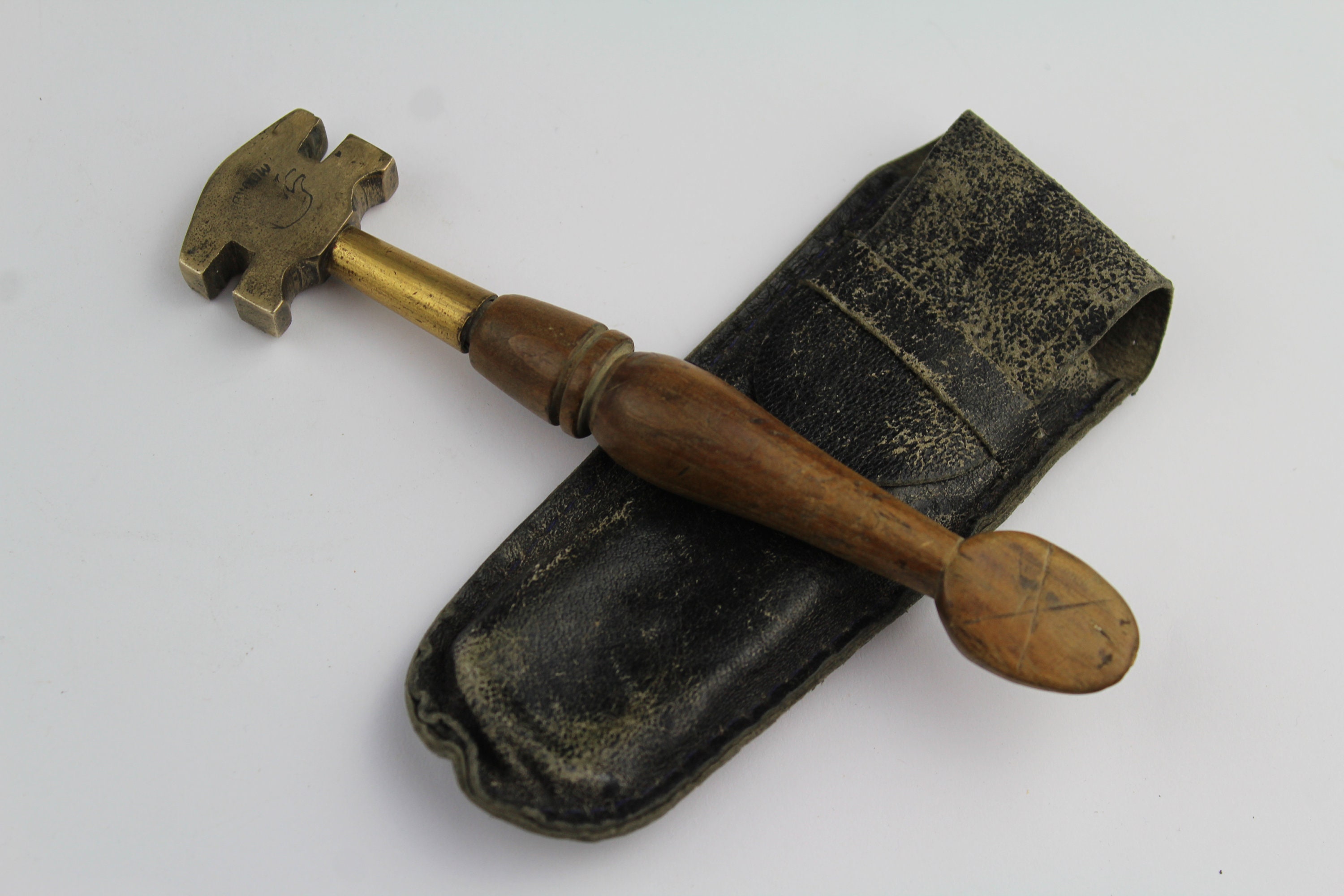 Vintage brass glass cutter. Soviet diamond glass cutter. retro glass