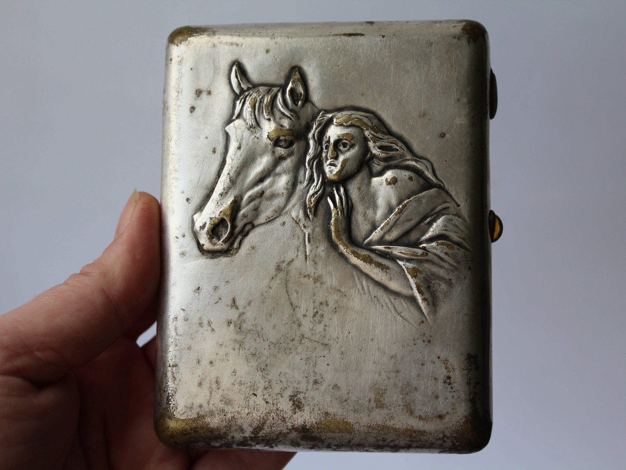 Horse cigarette case - Etsy France