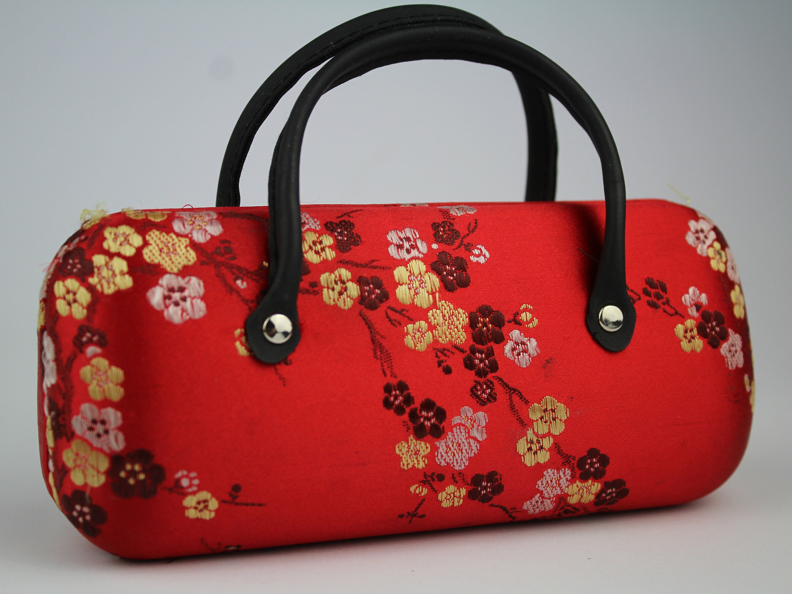 Vintage eyeglass case silk case handbag miniature clutch Etsy