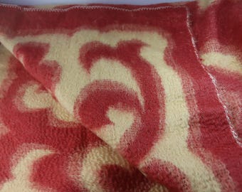 200x145 cm soft and warm vintage wool blanket, ussr coverlet, heavy covering, retro soviet woolen coverlid, winter wrap, blanket on coat